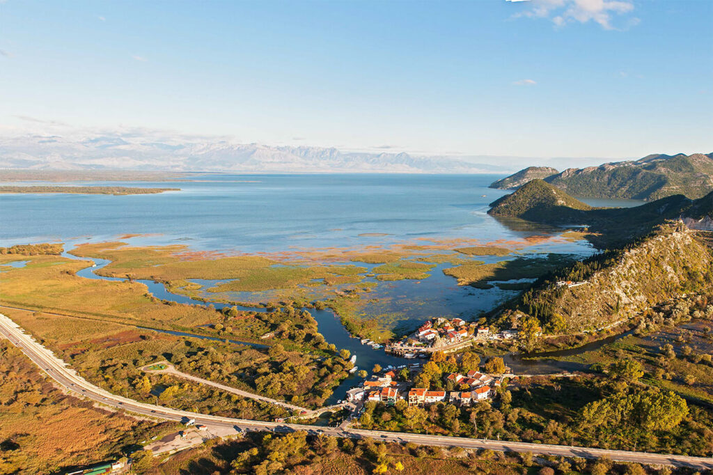 Rijeka Crnojevića village before driving to Lake Skadar viewpoints